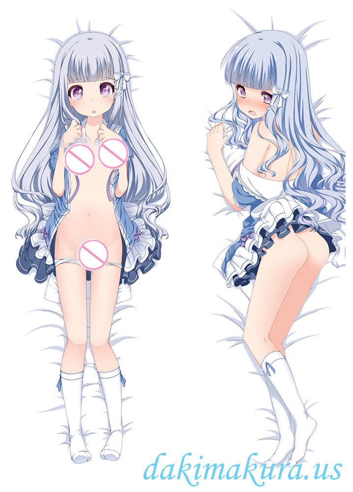 Blue Haired Cute Girl Anime Dakimakura Japanese Love Body Pillow Case